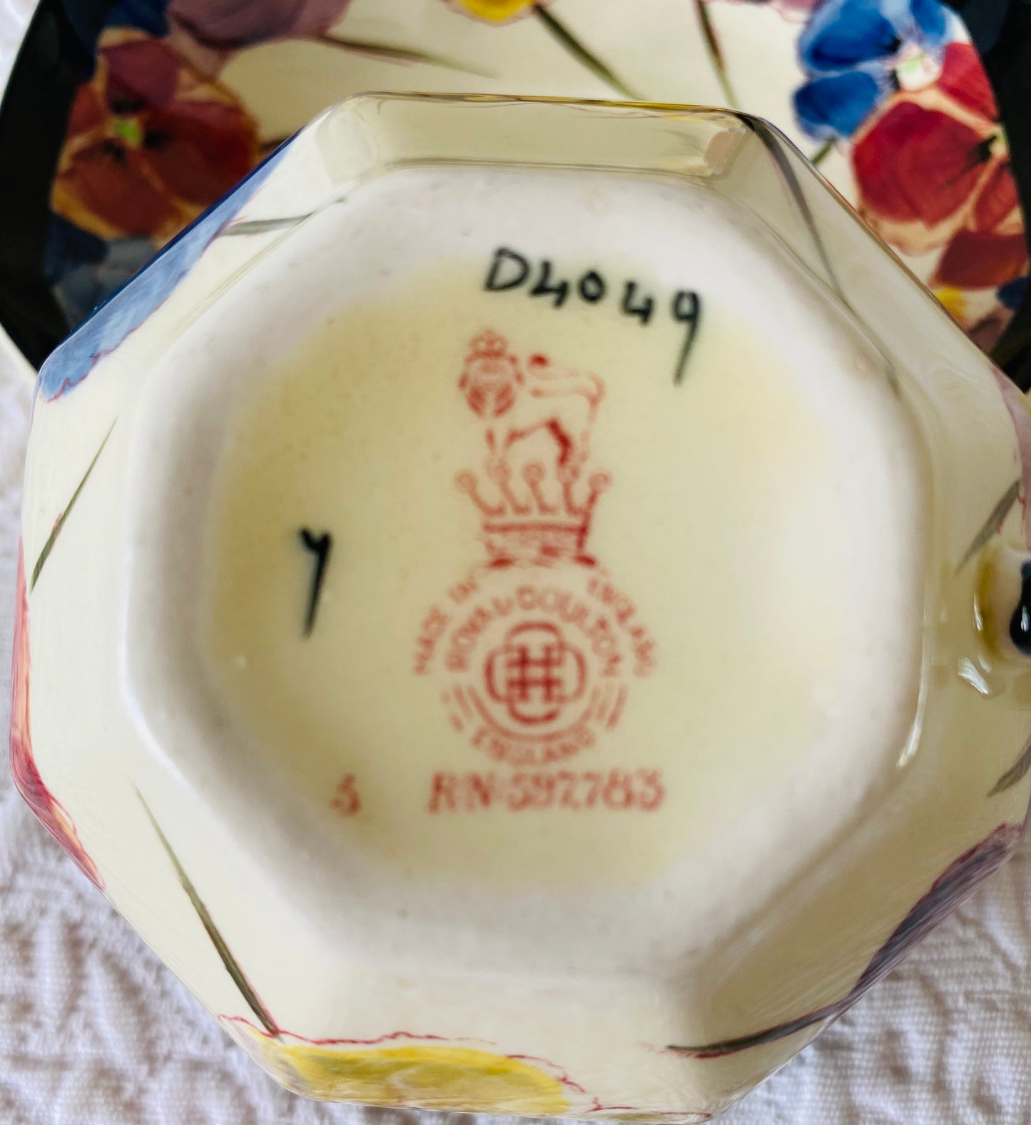 Royal Doulton Pansy Trio