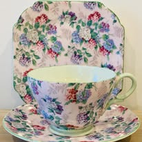 Shelley Summer Glory Trio - teacup/saucer/plate