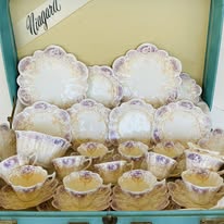 Wileman Foley (pre Shelley) Tea Set Purple