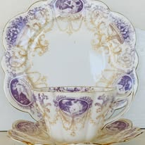 Wileman Foley (pre Shelley) Tea Set Purple