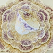 Wileman Foley (pre Shelley) Tea Set Purple