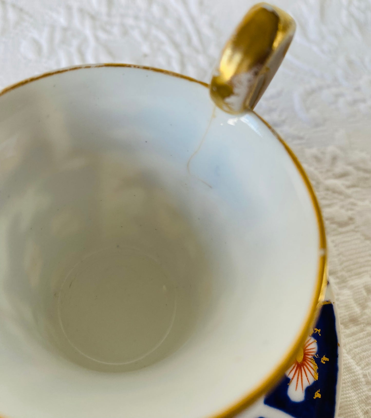 Royal Crown Derby Imari Tiny Espresso Cup & Saucer (damaged)