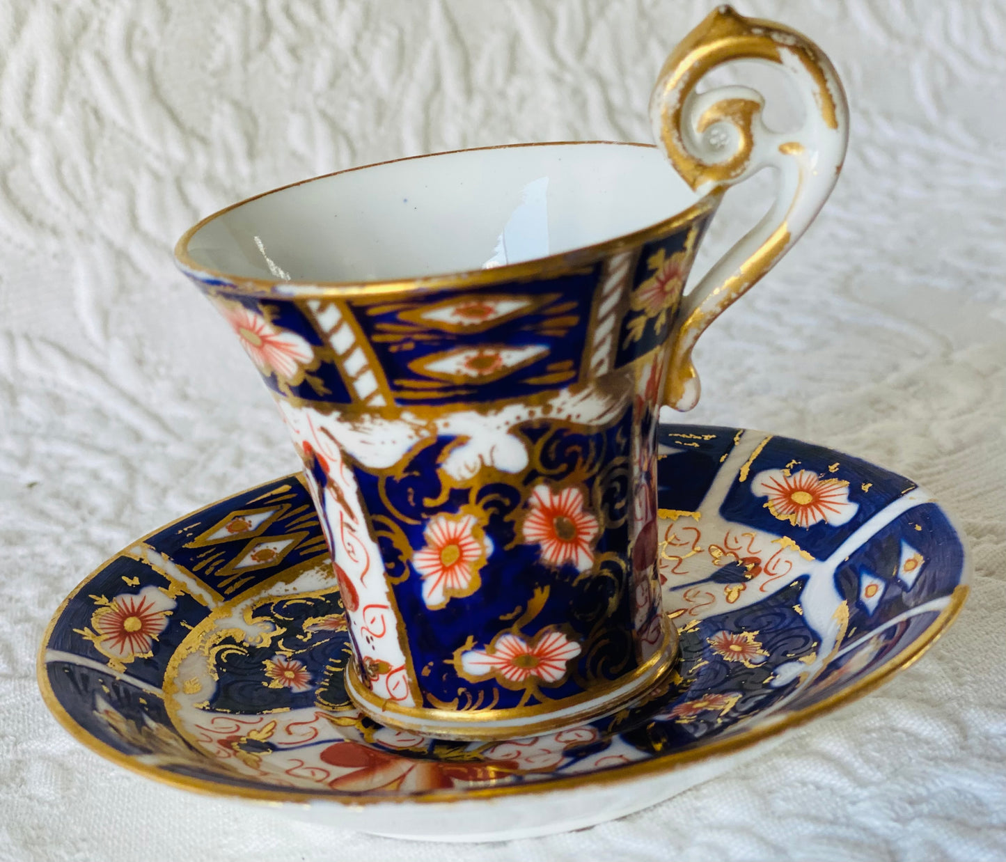 Royal Crown Derby Imari Tiny Espresso Cup & Saucer (damaged)
