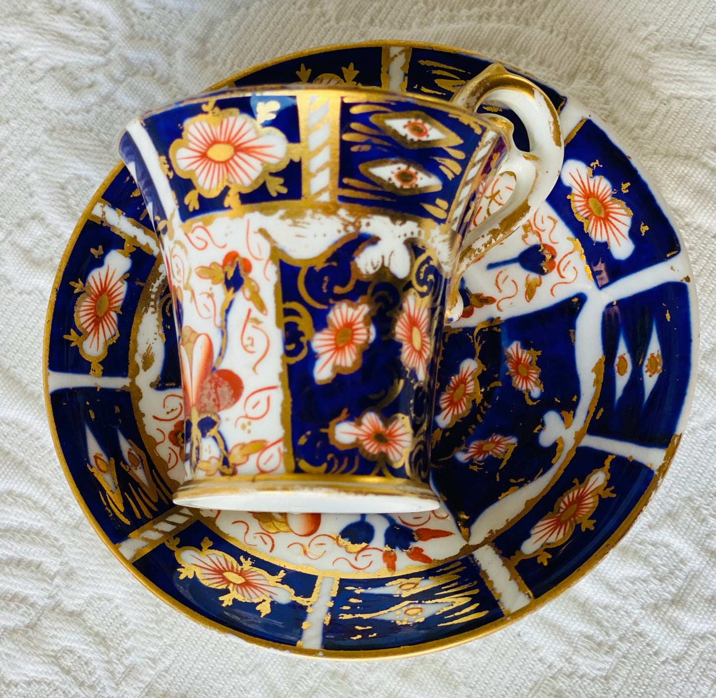 Royal Crown Derby Imari Tiny Espresso Cup & Saucer (damaged)